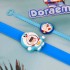 Kids Doraemon Digital Watch With Band Rakhi set
