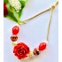Red Flower Bracelet For Bhabhi 