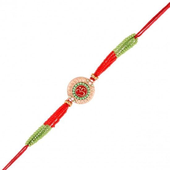 Om Rakhi for brother with Roli Chawal
